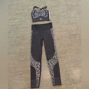 Adidas Stella McCartney Leopard Workout Set in XS and S